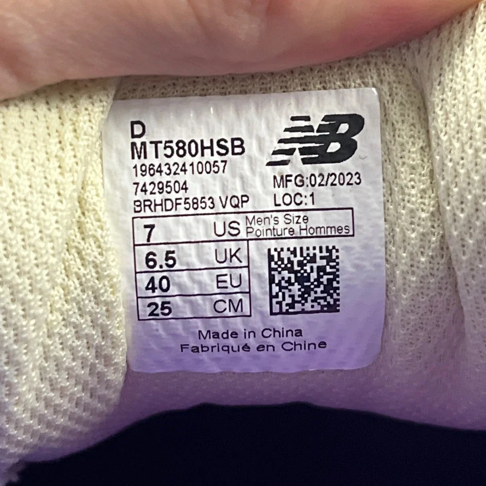New Balance 580 Sneakers Men's 7‎ Blue Multi-Color Gum Rollbar Athletic Shoes